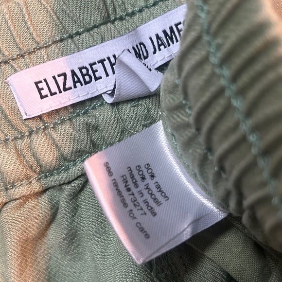 Elizabeth and James Cargo Jogger Pants Green Size Medium - Picture 3 of 5